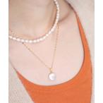 ショッピングイニシャル 「SLOBE IENA」 ネックレス FREE ホワイト レディース