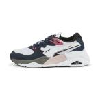 [PUMA] low cut спортивные туфли 23.5cm белый × темно-синий женский 