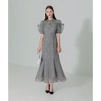 「Leja」 半袖ワンピース SMALL グレー レディース