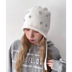 ニット帽 ニットキャップ WEGO/ビジュー付きバラクラバ レディース