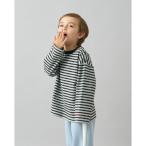 tシャツ 「デイリースタンダードウェアシリーズ」ゆるっとオーバーサイズのボーダー長袖Tシャツ キッズ 子供服 男の子 女の子