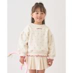 ショッピングバレエ トレーナー  「Lycee mine バレエシリーズ」「裏起毛」フリルリブアソート総柄スウェット キッズ 子供服 女の子