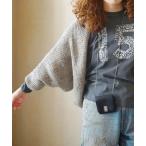 カーディガン ラメMIXメッシュカーディガン レディース