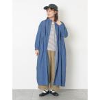 ショッピングバンド ワンピース デニムバンドカラーワンピース 「S/Mサイズ」