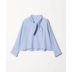 ショッピングタイ ブラウス シャツ セルロース タイブラウス ウォッシャブル レディース