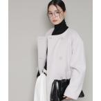 ショッピングnano ノーカラーコート コート ノーカラーミドルコート レディース