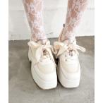 シューズ 防滑｜厚底レースアップマニッシュ　8990039 レディース