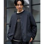 ショッピングカーデ コート ジャケット ウィンドブロックノーカラーカーデ「撥水、防風、抗菌防臭（中綿）」 メンズ