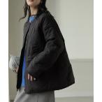 ショッピング中綿 ジャケット ノーカラージャケット 中綿入りフラワー刺繍ジャケット レディース