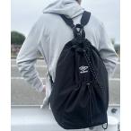 デイバック リュック UMBRO/アンブロ 別注 ロゴ刺繍 2WAY  バックパック＆ワンショルダーバッグ ナイロン ドローコード ナップサック 男女