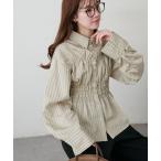 ブラウス シャツ 「SS先行予約/WEB限定」ビスチェシャーリングデザインシャツ レディース