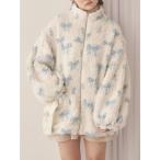 ショッピング花柄 ブルゾン アウター Fluffy Tulip Boa Blouson レディース