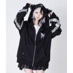 パーカー 「TRAVAS TOKYO/トラバス トーキョー」レース使い猫耳フーディー/ジップパーカー レディース メンズ
