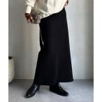 スカート 「セットアップ対応/WEB限定」ニットタイトスカート