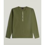 ショッピングメンズ tシャツ tシャツ Structured Tweeter Grandad T-Shirt/ヘンリーネックワッフルロングスリーブTシャツ メンズ レディース