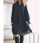 ショッピングドット ワンピース 「追加」「洗える」ドットミニワンピース