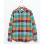 ショッピングネルシャツ 「Columbia」 長袖ネルシャツ M グリーン レディース