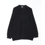 「Steven Alan」 長袖ポロシャツ M ブラック メンズ