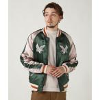 「AVIREX」 スカジャン MEDIUM ネイビー メンズ