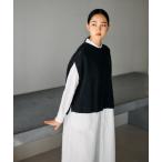 ショッピング古着 「かぐれ」 ニットベスト FREE スミクロ レディース