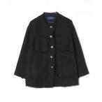 「SHIPS」 ツイードジャケット 36 ブラック レディース