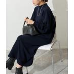 ショッピングマキシ ワンピース 「WEB限定追加」ダブルクロスロングワンピース