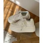 ショッピングforever スニーカー 「カスタム可能」チャーム付チュールリボンスニーカー レディース