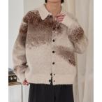 ショッピングキレイキレイ セーター ニット ブラッシュドアブストラクトニットシャツ メンズ レディース