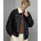 ブルゾン アウター ムートンボアスタンドジャケット メンズ レディース