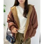 コート アウター リバーシブルボアジャケット レディース