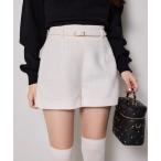 パンツ セットで着れる/ベルト付きショートパンツ レディース
