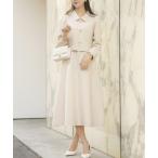 ワンピース 刺繍 襟付き フロントファスナー ワンピース le reve vaniller