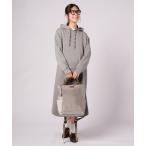 ショッピングミモレ丈 ワンピース クッションダンボール フーディ―ワンピース