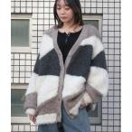 ニット セーター 異素材Fix柄ニットCD レディース