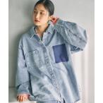 ショッピング刺繍 ブラウス シャツ 刺繍BIGデニムシャツ　629846 レディース