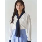 ブラウス シャツ スカーフリングタイブラウス レディース
