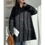 ステンカラーコート コート 「Eclat one」コンパクトツイル スカーフ付き ミドル丈 ステンカラーコート レディース