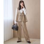 セットアップ 「セットアイテム」リネンライク ビスチェセットアップ レディース