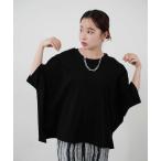 ショッピングドルマン tシャツ 「Bulue.」袖切替ドルマントップス レディース