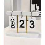 ショッピング卓上カレンダー インテリア Ein/リング式 モノトーン 日めくり 卓上 カレンダー