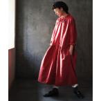 「soulberry」 長袖ワンピース 3L レッド レディース
