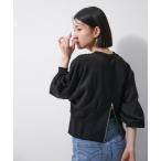 「ADAM ET ROPE'」 長袖カットソー FREE ブラック レディース