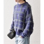 「SHIPS any」 長袖ニット ONE SIZE ブルー レディース