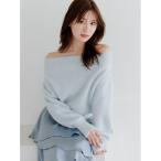「SNIDEL」 長袖ニット F ライトブルー レディース