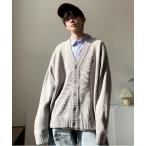 [BEVERLY HILLS POLO CLUB] вязаный кардиган LARGE серый мужской 