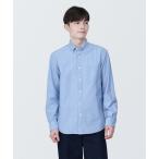 「無印良品」 長袖シャツ L ブルー メンズ