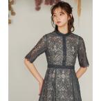 「niana」 半袖ワンピース M ダークカーキ レディース