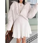 「MIIA」 ニットワンピース FREE オフホワイト レディース