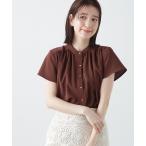 「N.（N. Natural Beauty Basic）」 半袖ブラウス MEDIUM ブラウン レディース