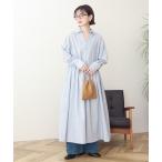 ショッピングシャツワンピース シャツワンピース 「イージーケア」ギャザーシャツワンピース